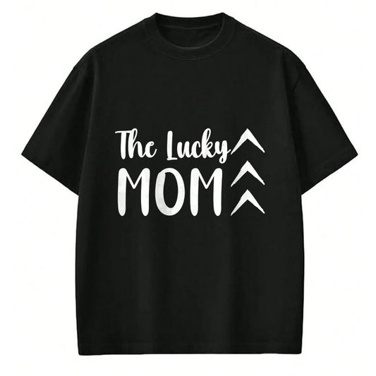 Gift for Mom Shirt, Funny Mom Unisex T-Shirt/Hoodie/Sweatshirt HLT00 - The Lucky Mom Down Syndrome Awareness Three Arrow 21 Long Sleeve T-Shirt