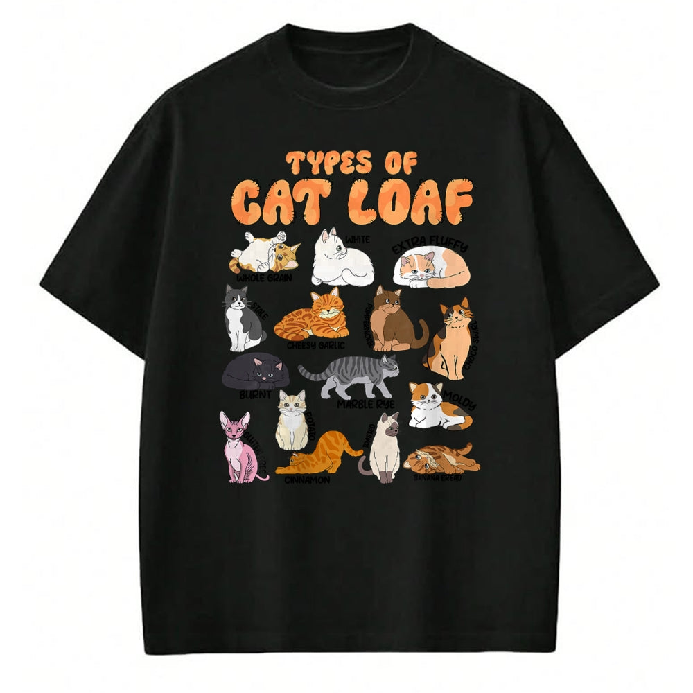 Cat Love Shirt, Funny Cat Lover Gift UnisexT-Shirt/Hoodie/Sweatshirt HLT00 - Types of Cat Loaf Cute Teen Girl Tabby Tuxedo Cat Mom Funny T-Shirt