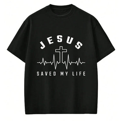 Christian Tee, Christian Faith Unisex T-Shirt/Hoodie/Sweatshirt HLT00 - Jesus Christ Christianity Gifts Jesus Saved My Life T-Shirt