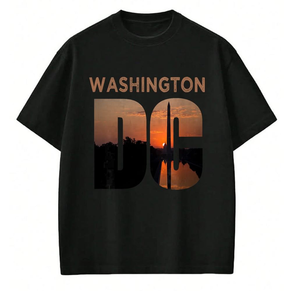 Gift for Dad Shirt, Funny Dad Unisex T-Shirt/Hoodie/Sweatshirt HLT00 – Washington DC Monument Skyline Art Vacation Souvenir Gift T-Shirt