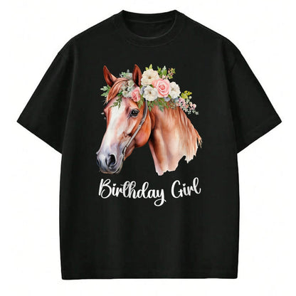 Best Horse Lover Shirt , Funny Horse UnisexT-Shirt/Hoodie/Sweatshirt HLT00 - Horse Birthday Girl Party Outfit Pony Daughter Granddaughter T-Shirt