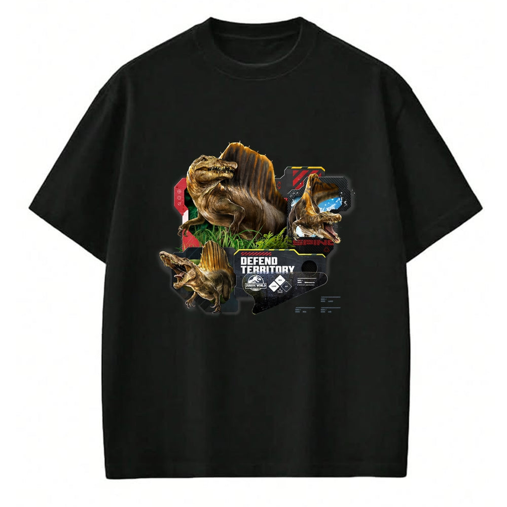Best Dinosaur Lover Shirt, Funny Dinosaur UnisexT-Shirt/Hoodie/Sweatshirt HLT00 - Jurassic World Rebirth Spinosaurus Defend Territory T-Shirt