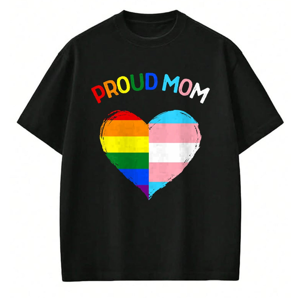Gift for Mom Shirt, Funny Mom Unisex T-Shirt/Hoodie/Sweatshirt HLT00 - Proud Ally LGBTQ Transgender Proud Mom  Proud Trans Mom T-Shirt