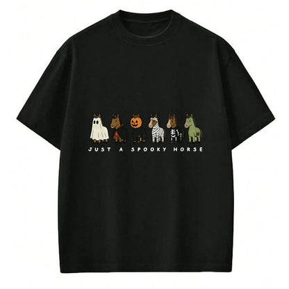 Best Horse Lover Shirt , Funny Horse UnisexT-Shirt/Hoodie/Sweatshirt HLT00 - Cute Funny Just A Spooky Horse Ghost Monsters Halloween T-Shirt