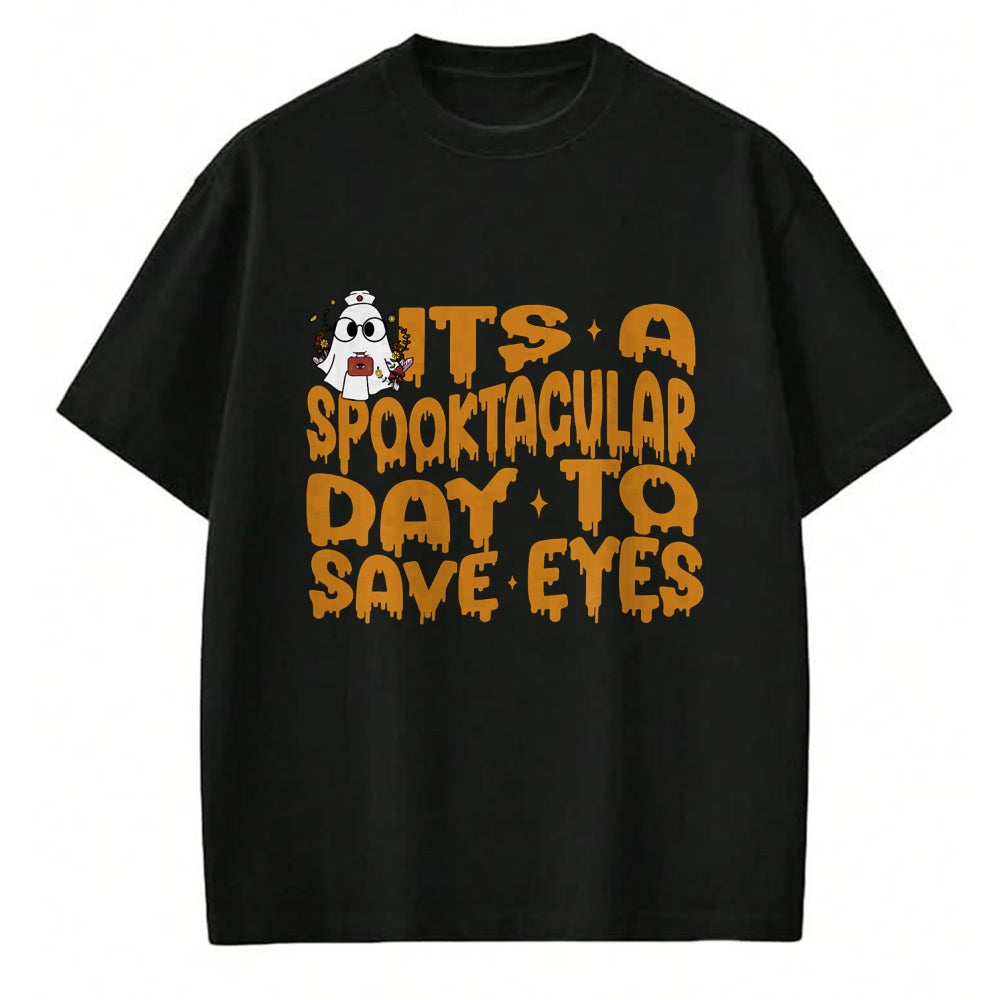 Best Doctor Shirt, Funny Doctor UnisexT-Shirt/Hoodie/Sweatshirt HLT00 - It's A Spooktacular Day to Save Eyes Halloween Eye Doctor T-Shirt