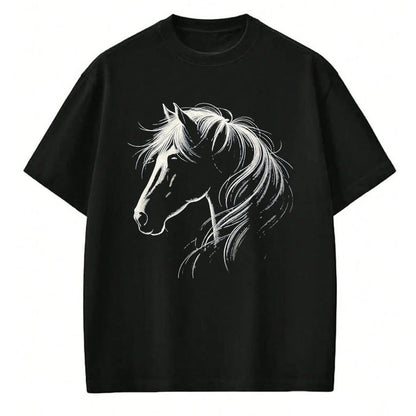 Best Horse Lover Shirt , Funny Horse UnisexT-Shirt/Hoodie/Sweatshirt HLT00 - Horse Silhouette Horse Riding Lover T-Shirt, Men, Black, 3X-Large