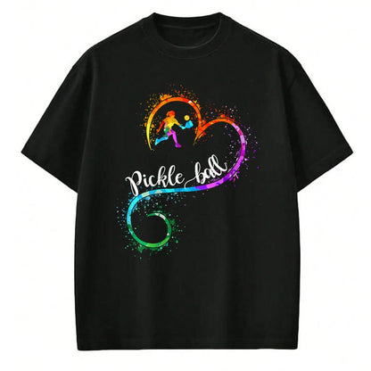 Funny Pickleball Shirt, Pickleball Lover Unisex T-Shirt/Hoodie/Sweatshirt HLT00 - I Love Pickleball Watercolors Funny Pickleball Girl Player T-Shirt