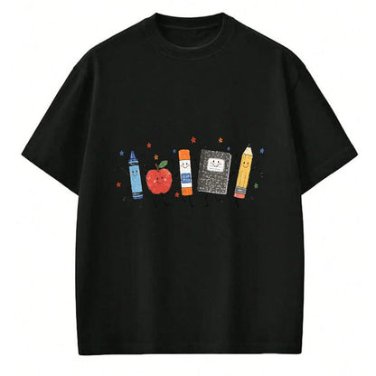 Best Teacher Shirt, Funny Teacher UnisexT-Shirt/Hoodie/Sweatshirt HLT00 - Teacher Back to School Cute School Crayon Apple Pencil T-Shirt