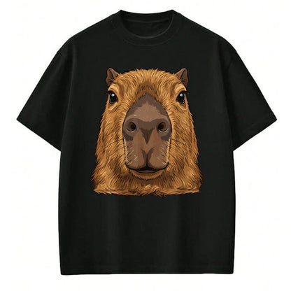 Cute Capybara Shirt, Funny Capybara Unisex T-Shirt/Hoodie/Sweatshirt HLT00 - Capybara Face Cute Animal Capybaras Lover T-Shirt