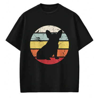Dog Love Shirt, Dog Lover Gift T-Shirt/Hoodie/Sweatshirt HLT00 - Fine distressed retro vintage french bulldog pet dog mom T-Shirt