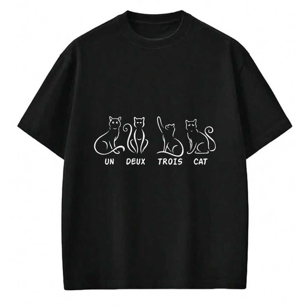 Cat Love Shirt, Funny Cat Lover Gift UnisexT-Shirt/Hoodie/Sweatshirt HLT00 - Un Deux Trois Cat - Cats, Rentents, House Tiger T-Shirt