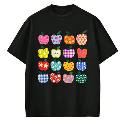 Best Teacher Shirt, Funny Teacher UnisexT-Shirt/Hoodie/Sweatshirt HLT00 - Cute Art Apples Back to School Teacher Student Funny Apple T-Shirt