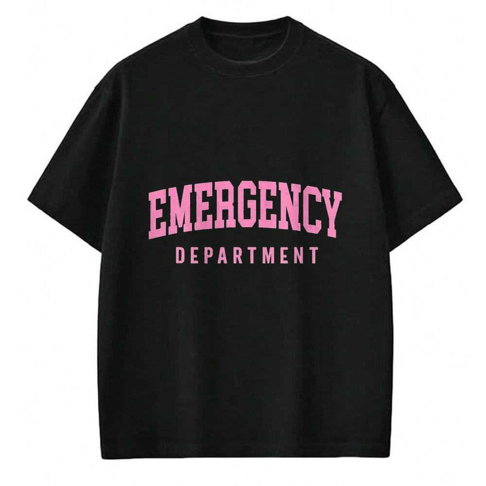 Best Doctor Shirt, Funny Doctor UnisexT-Shirt/Hoodie/Sweatshirt HLT00 - ER Nurses Emergency Department Nurses ER Doctor Retro Pink T-Shirt, Men, Black, 3X-Large