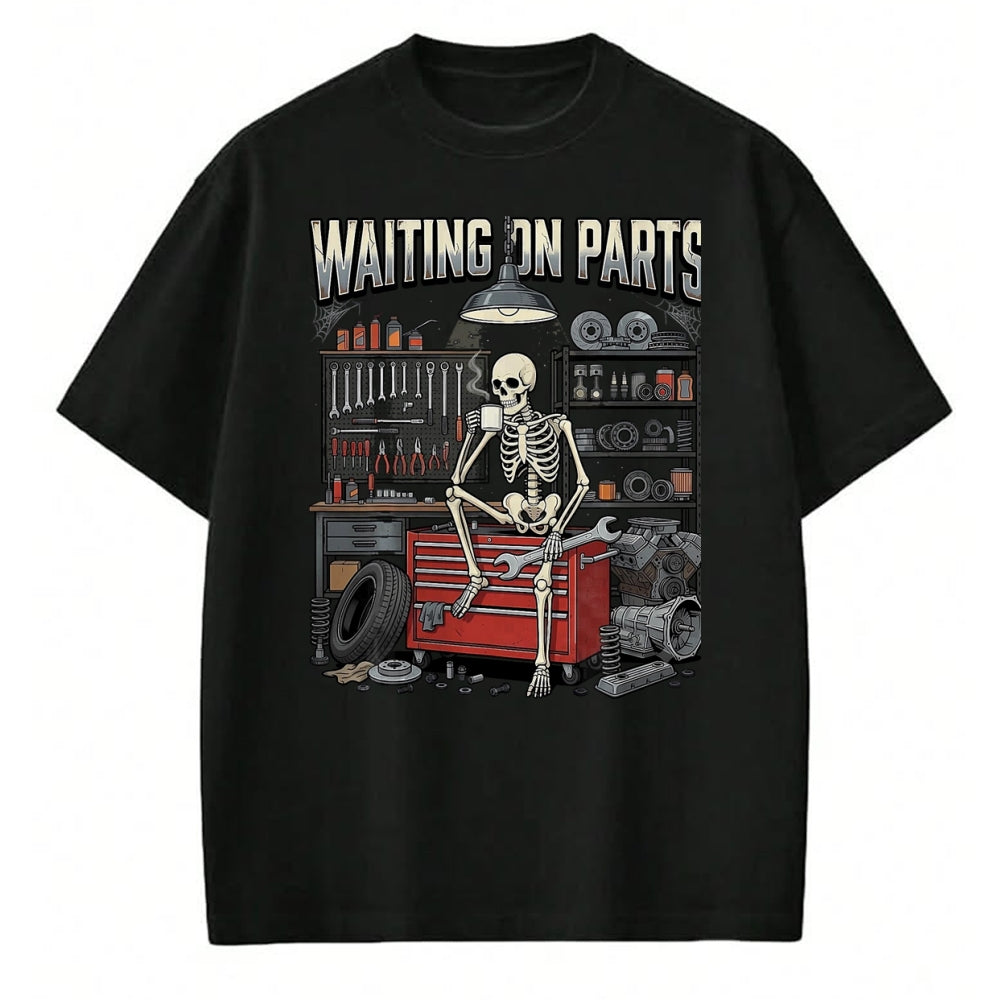 Best Mechanic Life Shirt, Funny Mechanic UnisexT-Shirt/Hoodie/Sweatshirt HLT00 - Funny Waiting On Parts Mechanic Skeleton Auto Repair Life T-Shirt, Men, Black, 3X-Large (2)