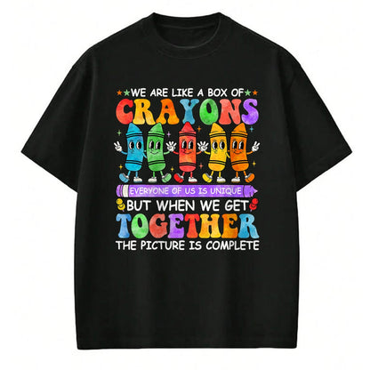 Best Student Shirt, Funny Back To School UnisexT-Shirt/Hoodie/Sweatshirt HLT00 - Funny Teacher We are Like A Box of Crayons Back to School T-Shirt