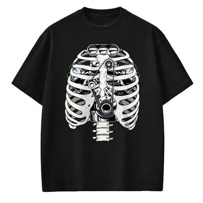 Best Mechanic Life Shirt, Funny Mechanic UnisexT-Shirt/Hoodie/Sweatshirt HLT00 - Car Mechanic Halloween Graphic Engineer Skeleton Mechanics T-Shirt, Men, Black, XX-Large
