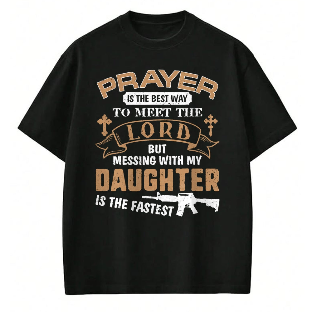 Gift for Dad Shirt, Funny Dad Unisex T-Shirt/Hoodie/Sweatshirt HLT00 – Father Day Funny For Proud Daddy Dad If You Mess My Daughter T-Shirt