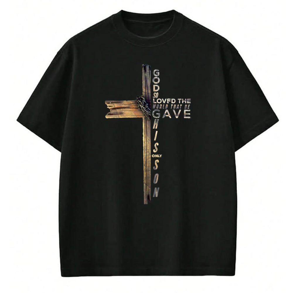 Christian Tee, Christian Faith Unisex T-Shirt/Hoodie/Sweatshirt HLT00 - John 316 Christian Cross Bible T-Shirt