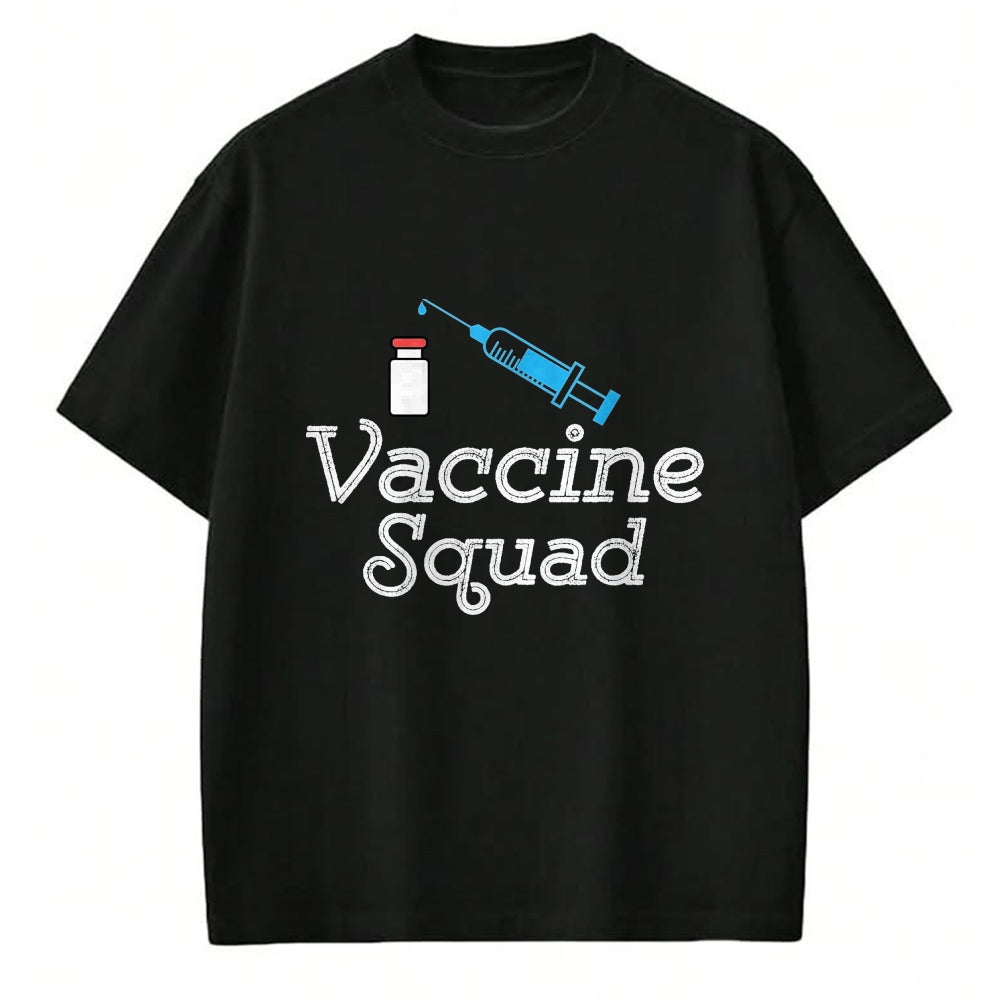 Best Doctor Shirt, Funny Doctor UnisexT-Shirt/Hoodie/Sweatshirt HLT00 - Funny Vaccine Squad Cute Nurse Doctor DR Vaccinated 19 Tee T-Shirt, Women, Black, Medium