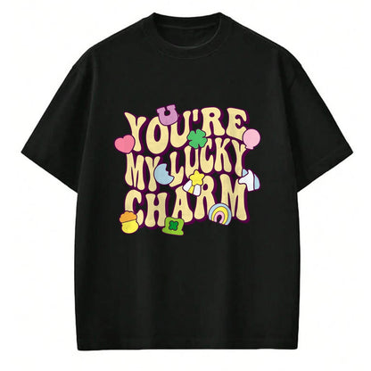 Gift for Mom Shirt, Funny Mom Unisex T-Shirt/Hoodie/Sweatshirt HLT00 - Groovy You_re My Lucky Charm Feeling Lucky St.Patrick_ Day T-Shirt