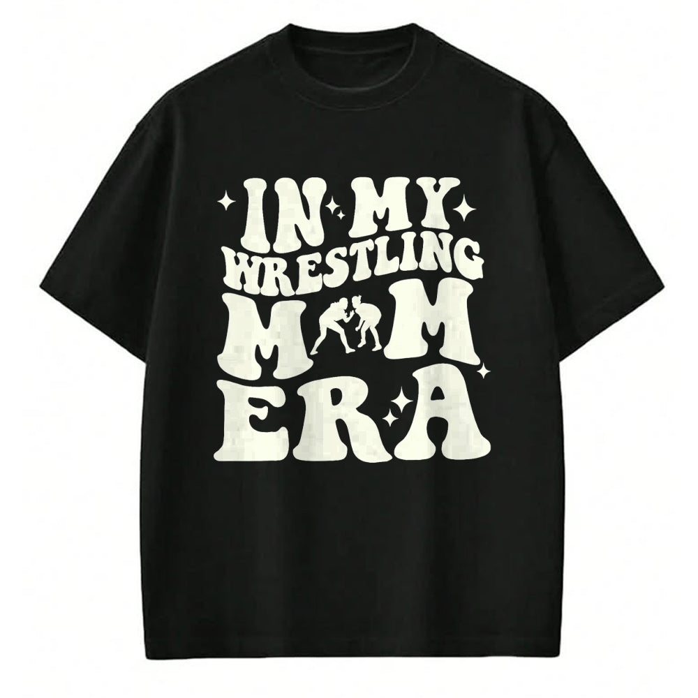 Gift for Mom Shirt, Funny Mom Unisex T-Shirt/Hoodie/Sweatshirt HLT00 - In my wrestling mom era T-Shirt