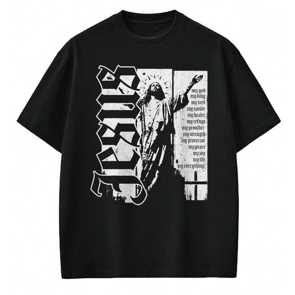 Christian Tee, Christian Faith Unisex T-Shirt/Hoodie/Sweatshirt HLT00 - Jesus Christ God King Lord Savior Strength Prayer Christian T-Shirt