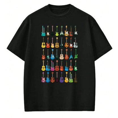 Guitar Lover Shirt, Funny Guitar UnisexT-Shirt/Hoodie/Sweatshirt HLT00 - Love Guitar Different Guitars Music Lover Funny Gift T-Shirt Small