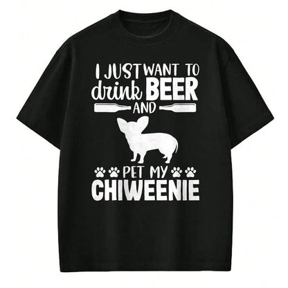 Dog Love Shirt, Dog Lover Gift T-Shirt/Hoodie/Sweatshirt HLT00 - Beer Funny Dog Owner Lover Chiweenie Dog Mom Dad Gift T-Shirt