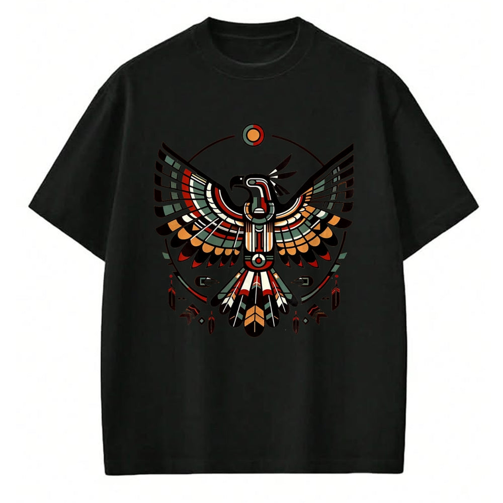 Native American T-Shirts, Vintage Native American Unisex T-Shirt/Hoodie/Sweatshirt HLT00 - Thunderbird Native American Tribal Art (2)