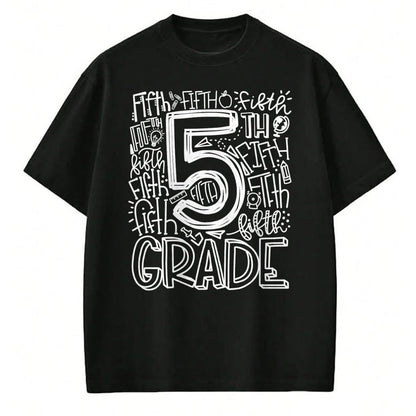 Best Teacher Shirt, Funny Teacher UnisexT-Shirt/Hoodie/Sweatshirt HLT00 - 5th Grade Teacher Shirts Typography Team Fifth Grade Back to School Tees T Shirts