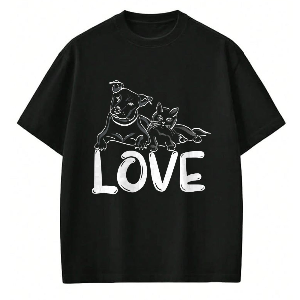 Cat Love Shirt, Funny Cat Lover Gift UnisexT-Shirt/Hoodie/Sweatshirt HLT00 - I Love My Cat Dog Animal Paws T-Shirt for Men Women Kids