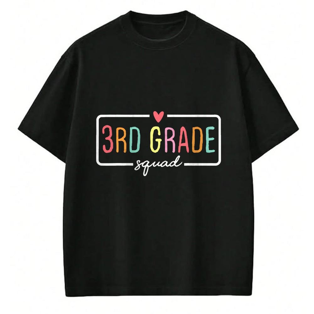 Best Teacher Shirt, Funny Teacher UnisexT-Shirt/Hoodie/Sweatshirt HLT00 - 3rd Grade Team Crew Third Grade Squad Back to School Teacher T-Shirt