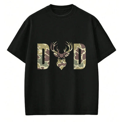 Funny Hunting Shirt, Gift For Hunting Lover Unisex T-Shirt/Hoodie/Sweatshirt HLT00 - Old School Camo Dad Hunting, Camouflage Deer Father_s Day T-Shirt