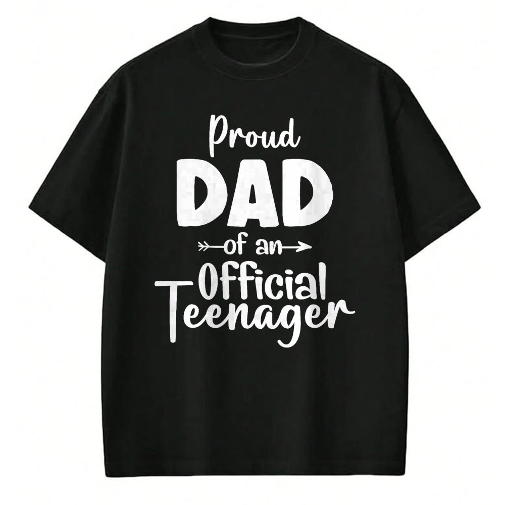 Gift for Dad Shirt, Funny Dad Unisex T-Shirt/Hoodie/Sweatshirt HLT00 – Proud Dad Of Official Teenager 13th Birthday 13 Years Old T-Shirt