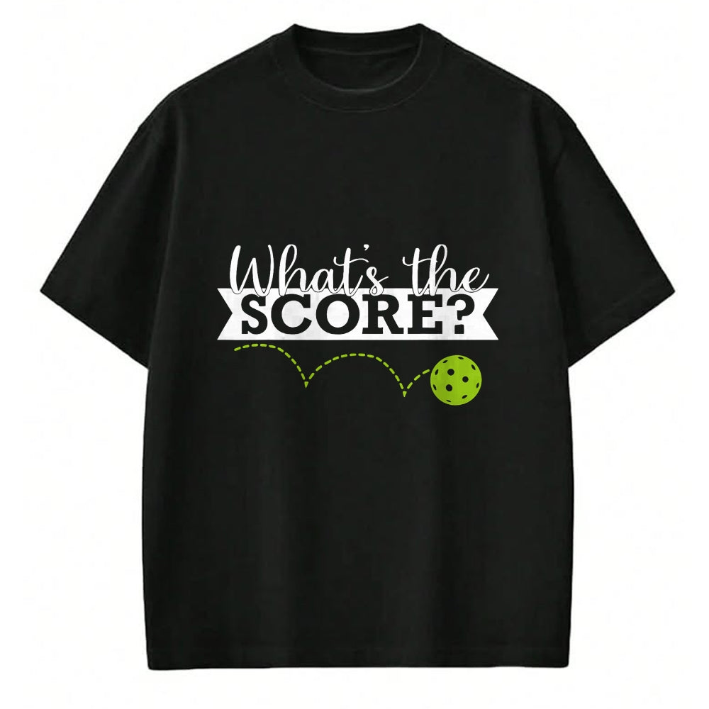 Funny Pickleball Shirt, Pickleball Lover Unisex T-Shirt/Hoodie/Sweatshirt HLT00 - What's The Score Funny Pickleball T-Shirt