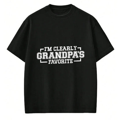 Best Grandpa Shirt, Proud Grandpa Unisex T-Shirt/Hoodie/Sweatshirt HLT00 -I'm Clearly Grandpa's Favorite, Grandson Grandpa, T-Shirt