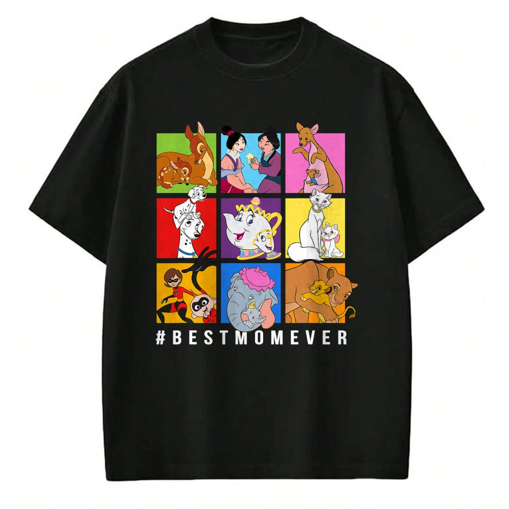 Gift for Mom Shirt, Funny Mom Unisex T-Shirt/Hoodie/Sweatshirt HLT00 - Disney Characters BestMomEver Mother_s Day T-Shirt