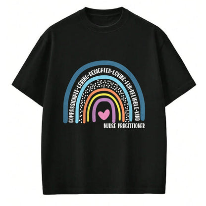 Funny Nurse Shirt, Nurse Unisex T-Shirt/Hoodie/Sweatshirt HLT00 - Nurse Practitioner Cute Rainbow T-Shirt