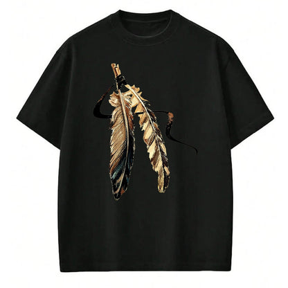 Native American T-Shirts, Vintage Native American Unisex T-Shirt/Hoodie/Sweatshirt HLT00 - Southwest Native American Indian Tribal Art Colorful Feather