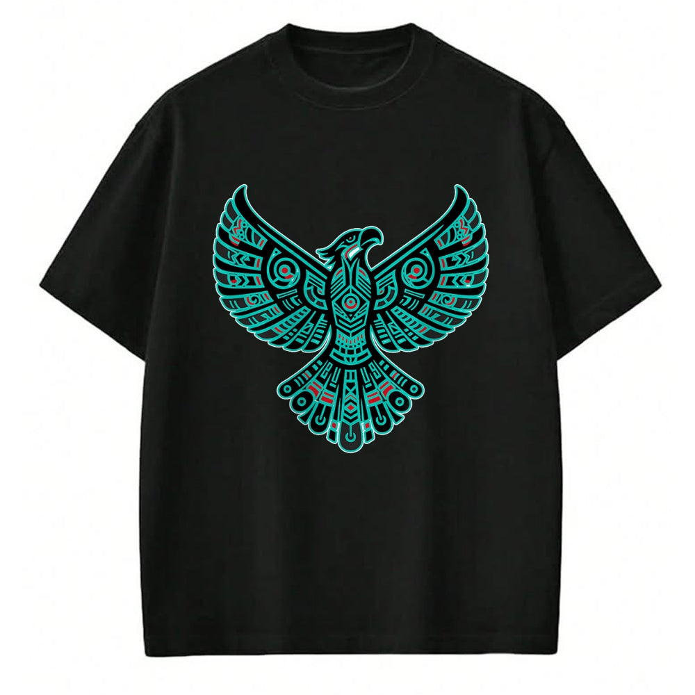 Native American T-Shirts, Vintage Native American Unisex T-Shirt/Hoodie/Sweatshirt HLT00 - Thunderbird Native American Tribal Art (1)