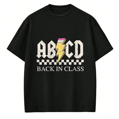 Best Student Shirt, Funny Back To School UnisexT-Shirt/Hoodie/Sweatshirt HLT00 - Boys Girls Teachers Rock Back to School ABCD Back in Class T-Shirt, Men, Black, 3X-Large