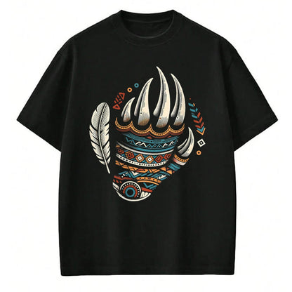 Native American T-Shirts, Vintage Native American Unisex T-Shirt/Hoodie/Sweatshirt HLT00 - Native Heritage Month Proud Native American Bear Claws