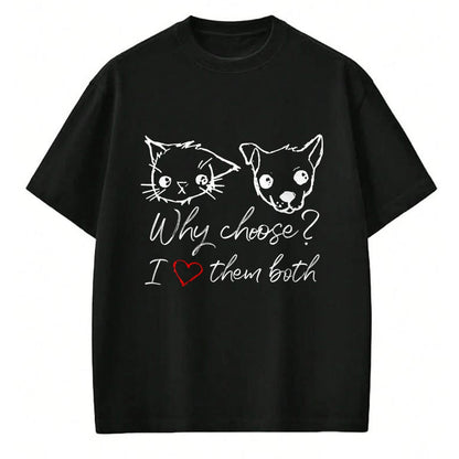 Cat Love Shirt, Funny Cat Lover Gift UnisexT-Shirt/Hoodie/Sweatshirt HLT00 - Cat and Dog Lover I Love Puppies and Kittens T-Shirt