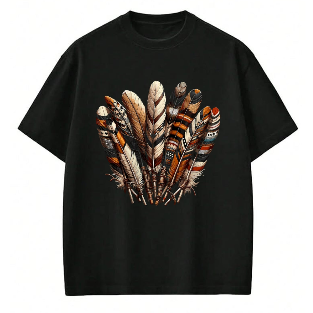 Native American T-Shirts, Vintage Native American Unisex T-Shirt/Hoodie/Sweatshirt HLT00 - Southwest Native American Indian Feather