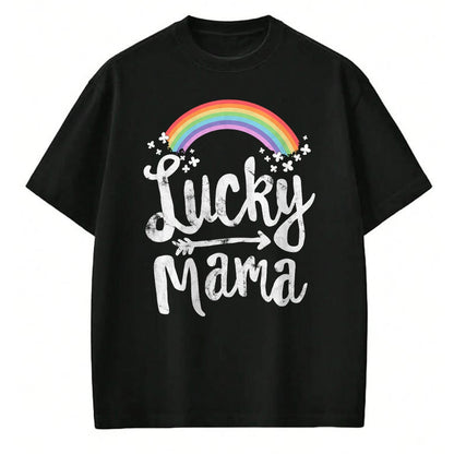 Gift for Mom Shirt, Funny Mom Unisex T-Shirt/Hoodie/Sweatshirt HLT00 - Lucky Mama Family St Patricks Day T-Shirt Mom Mothers Day T-Shirt