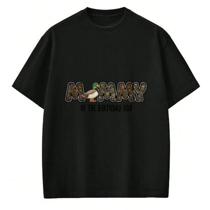 Gift for Mom Shirt, Funny Mom Unisex T-Shirt/Hoodie/Sweatshirt HLT00 - Mommy Of The Birthday Boy One Lucky Duck 1st Birthday party T-Shirt