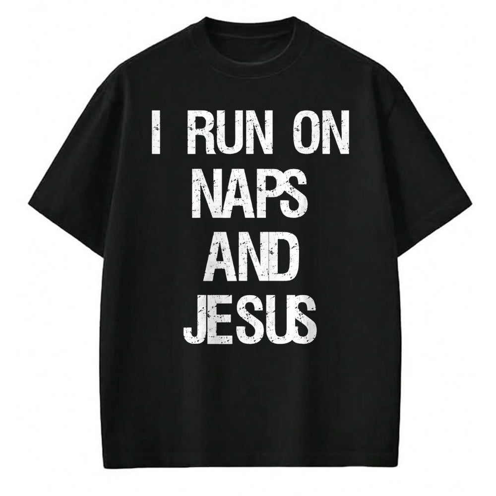 Christian Tee, Christian Faith Unisex T-Shirt/Hoodie/Sweatshirt HLT00 - Funny Run On Nap & Jesus Christ Sayings Christian T-Shirt