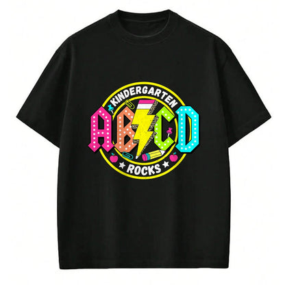Best Student Shirt, Funny Back To School UnisexT-Shirt/Hoodie/Sweatshirt HLT00 - Kindergarten Rocks ABCD Back to School Funny Rock Teacher T-Shirt