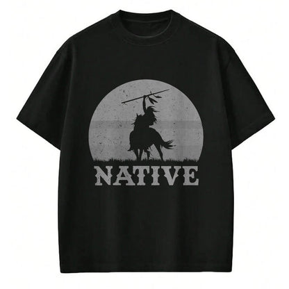 Native American T-Shirts, Vintage Native American Unisex T-Shirt/Hoodie/Sweatshirt HLT00 - Northwest Native American Knight Pride Mountain Warrior