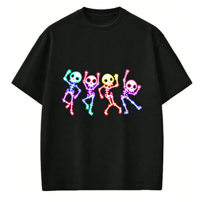 Best Thanksgiving Family Shirt , Funny Thanksgiving UnisexT-Shirt/Hoodie/Sweatshirt HLT00 - Glow in The Halloween Night Skeleton Funny Dancing Skeleton T-Shirt